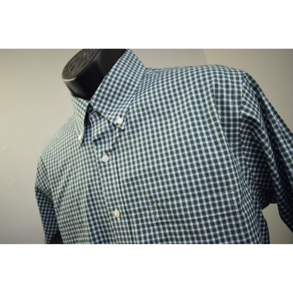 Brooks Brothers Regent Dress Shirt Plaid Non-Iron Stretch Long Sleeve Mens 16-34